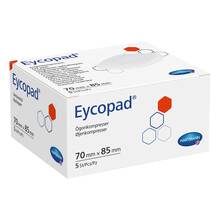 Abbildung: Eycopad Augenkompressen 70x85 mm unsteril 5 St, Kompressen PZN 02733333 