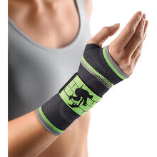 Abbildung: Bort Manubasic Sport Bandage re.M schwarz / grün 1 St, Bandage PZN 02738170 