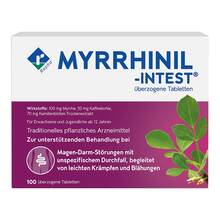 Abbildung: Myrrhinil Intest überzogene Tabletten 100 St, Überzogene Tabletten PZN 02756251 