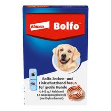 Abbildung: Bolfo Flohschutzband braun für große Hunde 1 St, Halsband PZN 02756280 