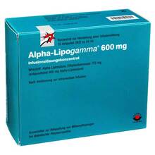Abbildung: Alpha-Lipogamma 600 mg Infusionslösungskonz. 10X24 ml, Infusionslösungskonzentrat PZN 02757339 