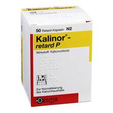 Abbildung: Kalinor retard P 600 mg Hartkapseln 50 St, Hartkapseln PZN 02758215 