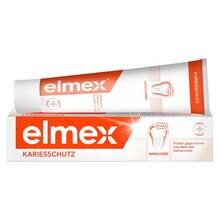 Abbildung: Elmex Zahnpasta mit Faltschachtel 75 ml, Zahnpasta PZN 02791046 