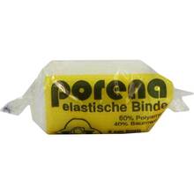 Abbildung: Porena elastische Mullbinde binde 4 cm weiß mit Cello 1 St, Binden PZN 02794984 