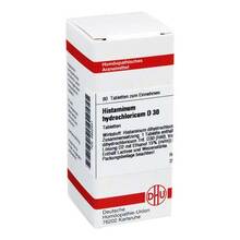 Abbildung: HISTAMINUM hydrochloricum D 30 Tabletten 80 St, Tabletten PZN 02802531 