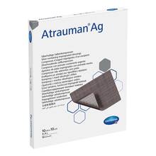 Abbildung: Atrauman Ag 10x10 cm steril Kompressen 10 St, Kompressen PZN 02813807 