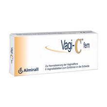 Abbildung: Vagi C Fem Vaginaltabletten 6 St, Vaginaltabletten PZN 02814178 