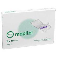Abbildung: MEPITEL Silikon Netzverband 8x10 cm steril 5 St, Verband PZN 02818472 