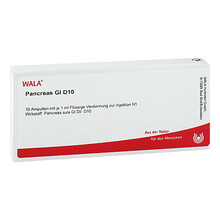 Abbildung: PANCREAS GL D 10 Ampullen 10X1 ml, Ampullen PZN 02831426 