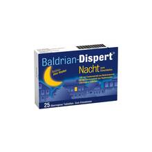 Abbildung: Baldrian Dispert Nacht zum Einschlafen überzogene Tabletten  25 St, Überzogene Tabletten PZN 02859867 