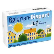 Abbildung: Baldrian Dispert Tag überzogene Tabletten 100 St, Überzogene Tabletten PZN 02859910 