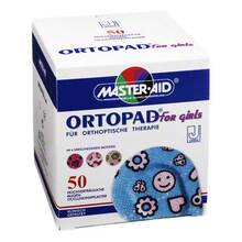 Abbildung: ORTOPAD for girls junior Augenokklusionspflaster 50 St, Pflaster PZN 02877121 