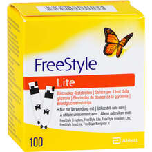 Abbildung: FREESTYLE Lite Teststreifen ohne Codieren 100 St, Teststreifen PZN 02884983 