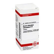 Abbildung: AURUM CHLORATUM NATRONATUM D 6 Tabletten 80 St, Tabletten PZN 02894088 