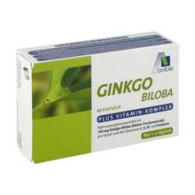Abbildung: Ginkgo 100 mg Kapseln + B1+C+E 48 St, Kapseln PZN 02909329 