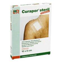 Abbildung: CURAPOR Wundverband steril transparent 8x10 cm 5 St, Pflaster PZN 02913555 