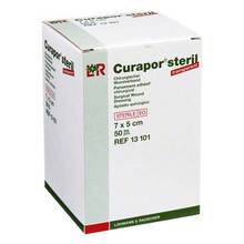 Abbildung: CURAPOR Wundverband steril transparent 5x7 cm 50 St, Pflaster PZN 02913733 