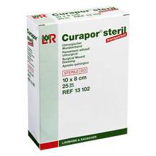 Abbildung: CURAPOR Wundverband steril transparent 8x10 cm 25 St, Pflaster PZN 02913756 