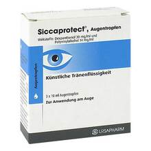Abbildung: Siccaprotect Augentropfen 3X10 ml, Augentropfen PZN 03005587 