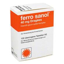 Abbildung: Ferro Sanol überzogene Tabletten 100 St, Überzogene Tabletten PZN 03028737 