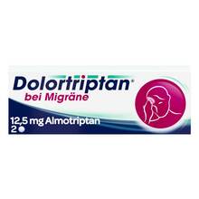 Abbildung: Dolortriptan bei Migräne Filmtabletten 2 St, Filmtabletten PZN 03029613 