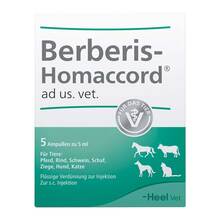 Abbildung: Berberis Homaccord ad us.vet.Ampullen 5X5 ml, Ampullen PZN 03042447 