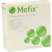Abbildung: Mefix Fixiervlies 2,5 cmx10 m 1 St, Pflaster PZN 03042795 