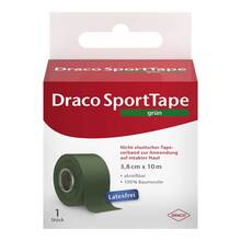 Abbildung: DRACO TAPEVERBAND 3,8 cmx10 m grün 1 St, Verband PZN 03060505 