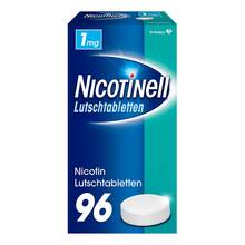 Abbildung: Nicotinell Lutschtabletten 1 mg Mint 96 St, Lutschtabletten PZN 03062013 