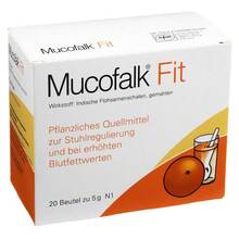 Abbildung: Mucofalk Fit Granulat zur Herstellung einer Suspension zum Einnehmen Beutel 20 St, Granulat zur Herstellung einer Suspension zum Einnehmen PZN 03062987 