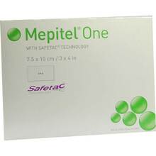 Abbildung: MEPITEL One 7,5x10 cm Silikon Netzverband 10 St, Verband PZN 03090015 