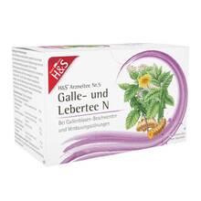 Abbildung: H&S Galle- und Lebertee N Filterbeutel 20X2.0 g, Filterbeutel PZN 03112389 