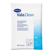 Abbildung: Valaclean Film Einmal-Waschhandschuhe 50 St PZN 03127646 