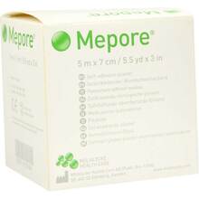 Abbildung: Mepore Wundverband unsteril 7 cmx5 m 1 St, Pflaster PZN 03137484 