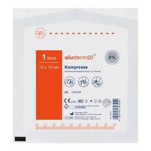 Abbildung: Aluderm Kompressen 10x10 cm 1 St, Kompressen PZN 03147241 