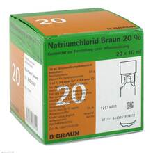 Abbildung: NATRIUMCHLORID 20% MPC Elektrolytkonzentrat 20X10 ml, Infusionslösungskonzentrat PZN 03158351 