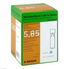 Abbildung: Natriumchlorid 5,85% Braun Mpc Infusionslösung -Konzentrat  20X20 ml, Infusionslösungskonzentrat PZN 03158635 