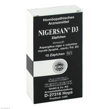 Abbildung: NIGERSAN D 3 Zäpfchen 10 St, Suppositorien PZN 03206914 