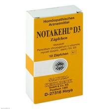Abbildung: NOTAKEHL D 3 Zäpfchen 10 St, Suppositorien PZN 03207150 