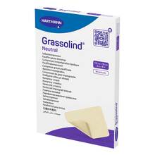 Abbildung: Grassolind Salbenkompressen 7,5x10 cm steril 10 St, Kompressen PZN 03245624 