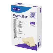 Abbildung: Grassolind Salbenkompressen 7,5x10 cm steril 50 St, Kompressen PZN 03245653 