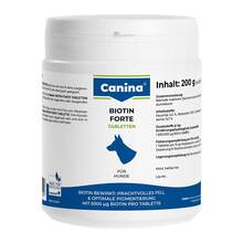 Abbildung: Biotin Forte Tabletten vet. (für Tiere) 200 g, Tabletten PZN 03266833 