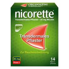Abbildung: Nicorette TX Pflaster 25 mg 14 St, Pflaster transdermal PZN 03273690 