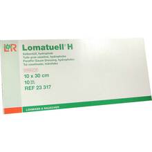 Abbildung: Lomatuell H Salbentüll 10x30 cm steril 10 St, Verband PZN 03275625 