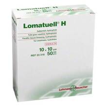 Abbildung: Lomatuell H Salbentüll 10x10 cm steril 50 St, Verband PZN 03275631 