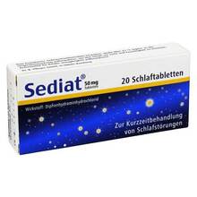 Abbildung: Sediat Tabletten 20 St, Tabletten PZN 03280595 