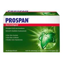 Abbildung: Prospan Hustenliquid im Portionsbeutel 21X5 ml, Flüssigkeit zum Einnehmen PZN 03330867 