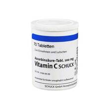 Abbildung: Ascorbinsäure Tabletten 100 mg Vitamin C 70 St, Tabletten PZN 03371464 