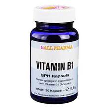 Abbildung: VITAMIN B1 GPH 1,4 mg Kapseln 30 St, Kapseln PZN 03379626 
