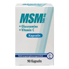 Abbildung: Msm 500 mg + Glucosamine Kapseln 90 St, Kapseln PZN 03383711 